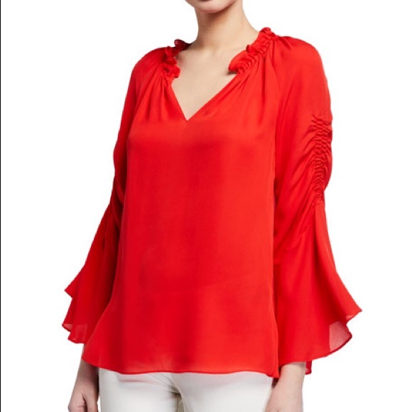 Kobi Halperin Tops - NWT Kobi Halperin Carolina Blouse Daiquiri Medium